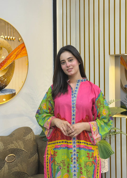 2 PCS Soft Swiss Lawn Co-Ord Set