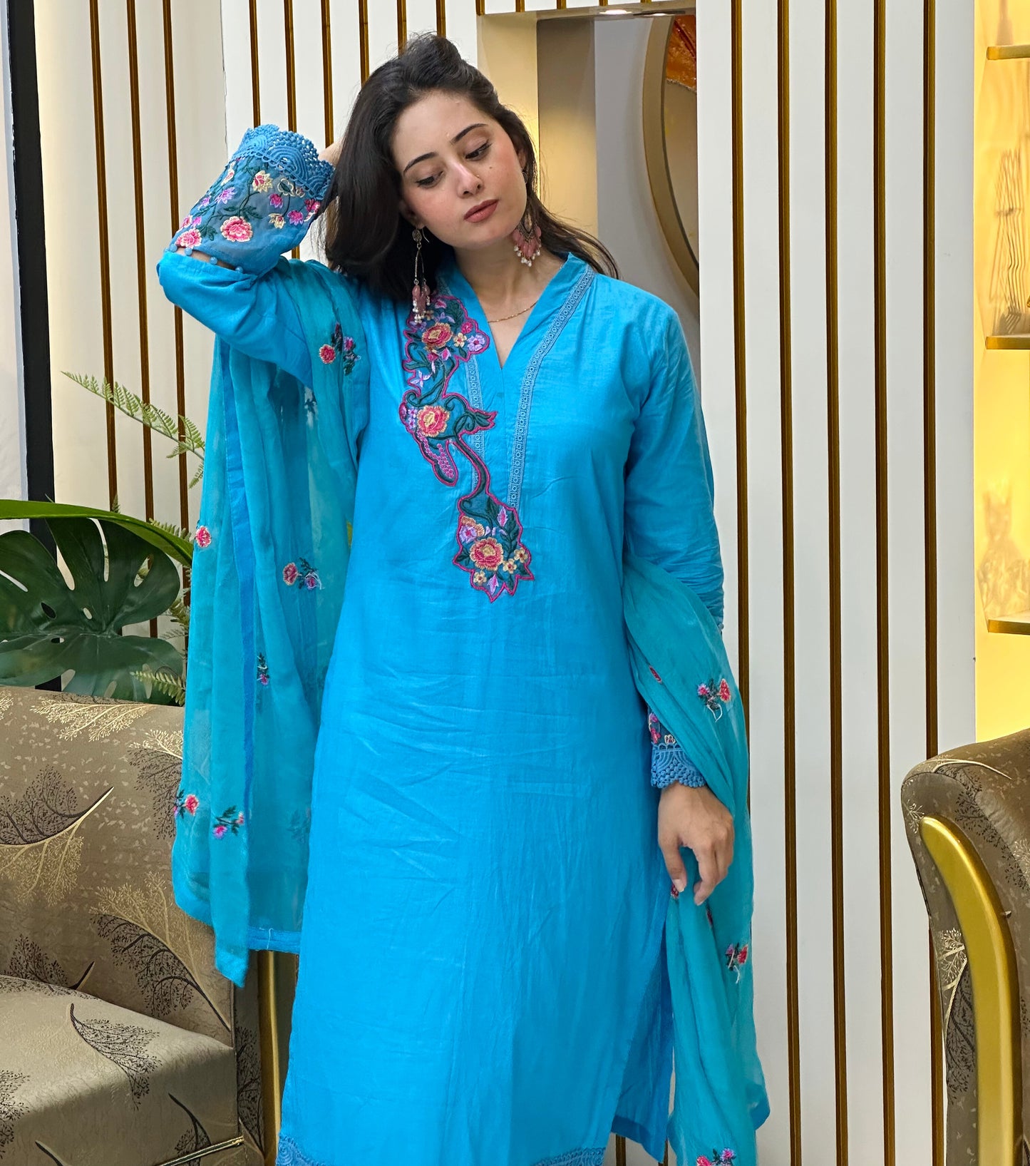 Cotton Lawn Designer Suit