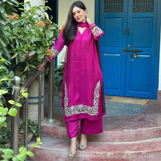 Luxury Reimagined: 3-Piece Semi Pure Rawsilk Perfection