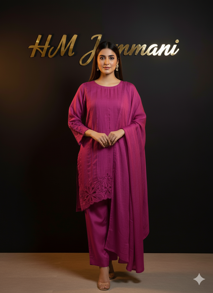 Shop elegant 3 Pcs Pure Pakistani Rawsilk Suit