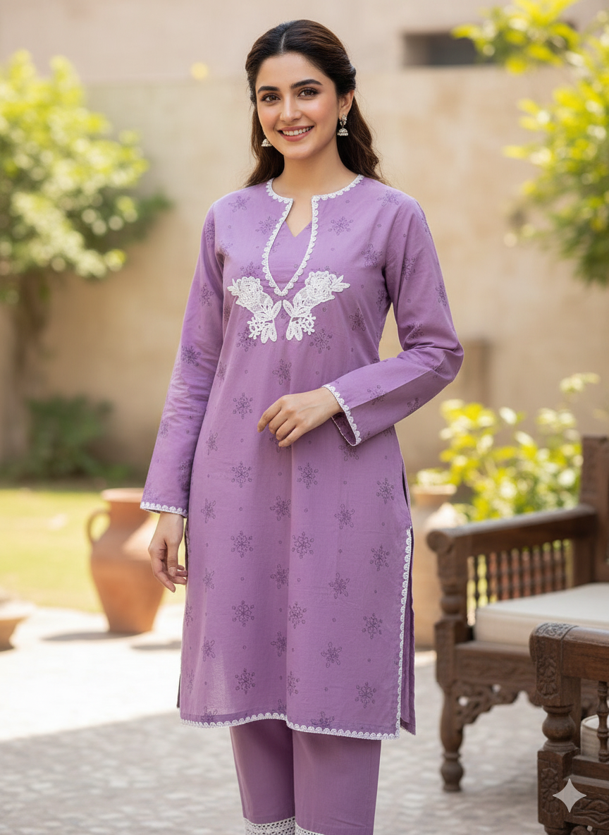 Rangrez Premium Pure Lawn Chikankari Shirt 2024