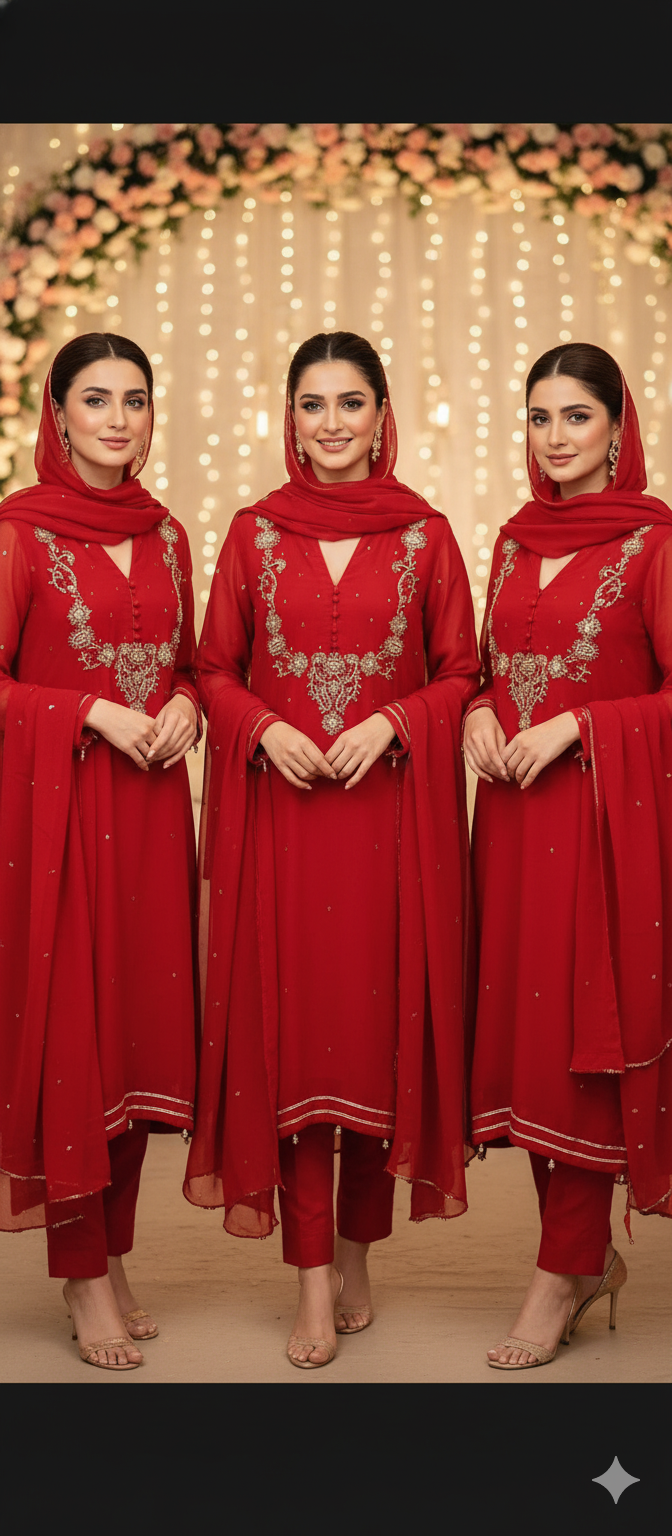 Neelofar Semi Pure Chiffon Dress 2024