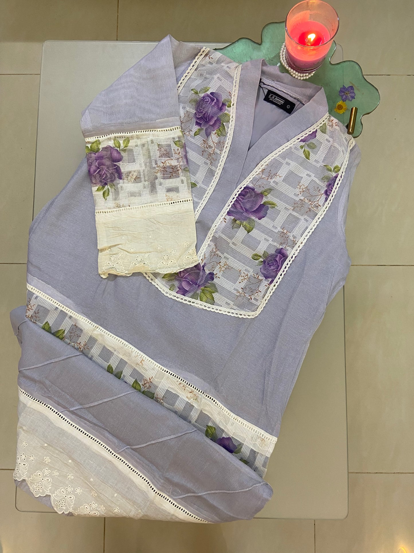 Rangrez Premium Pure Lawn Chikankari Shirt 2024