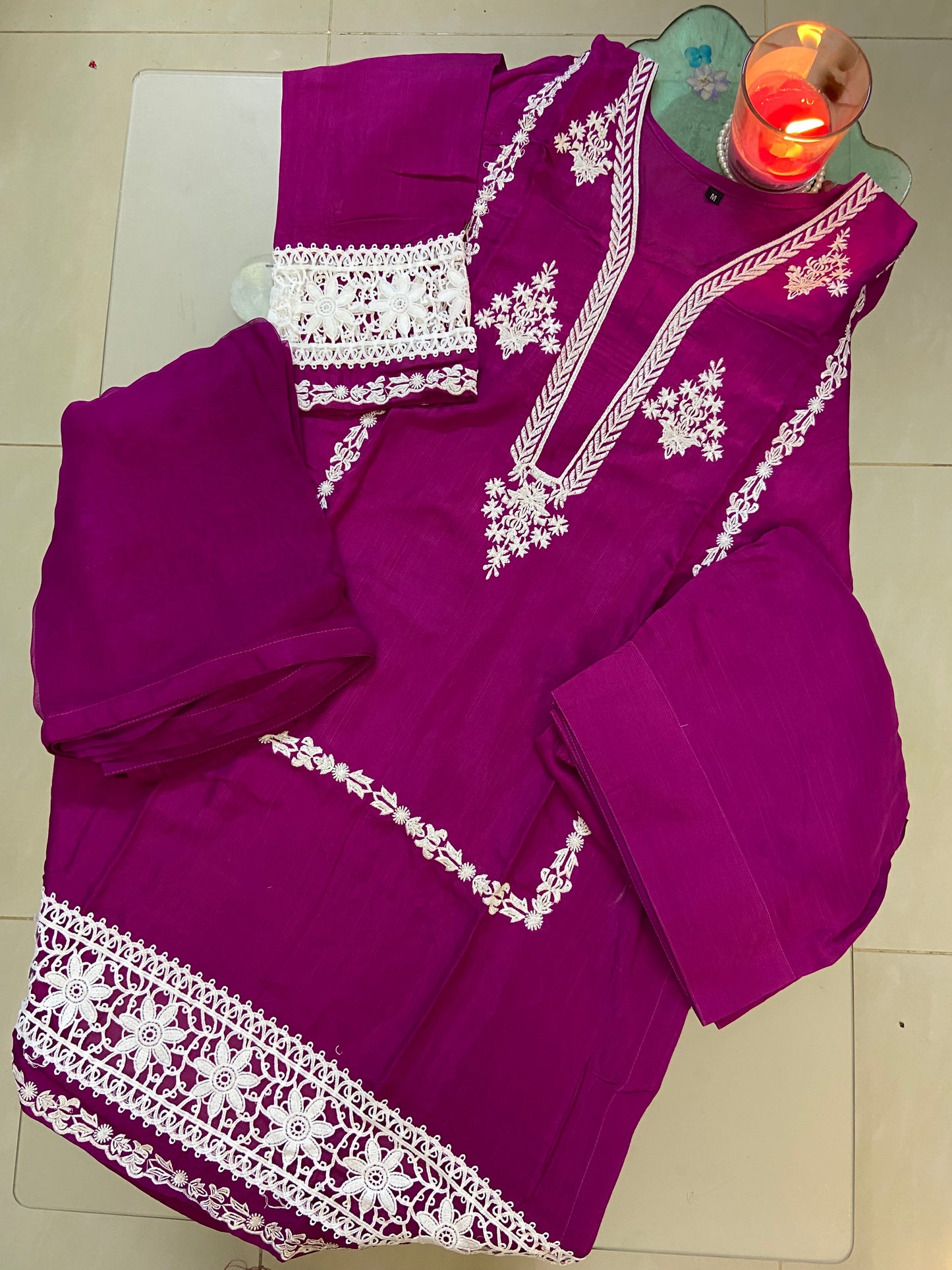 3-Piece Ready-to-Wear Farshi Luxury Ensemble