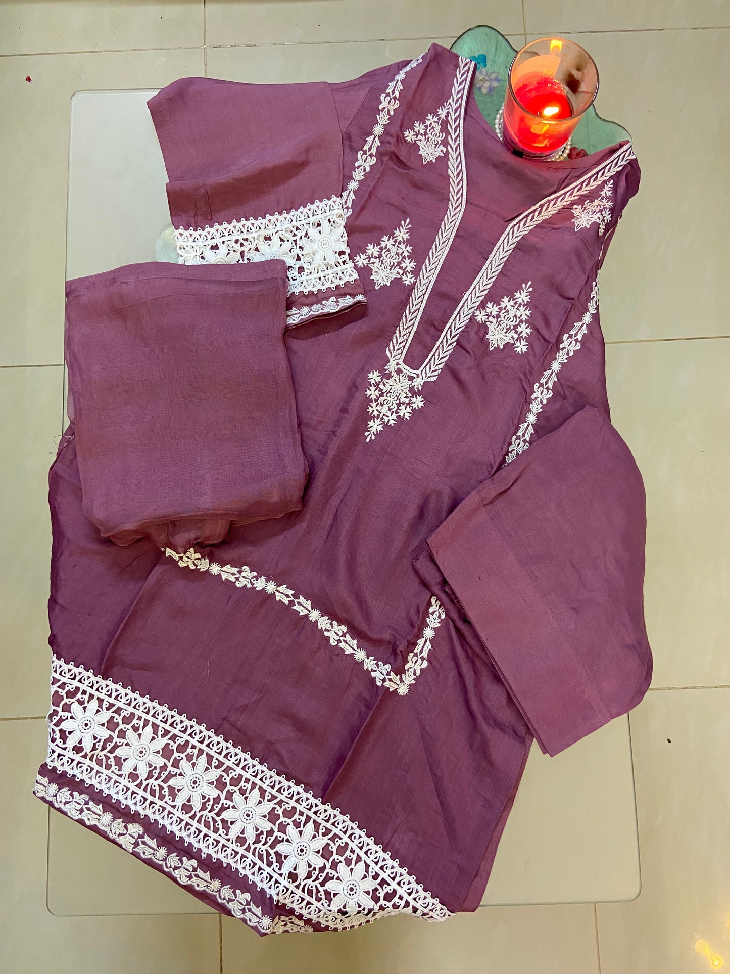 3-Piece Ready-to-Wear Farshi Luxury Ensemble
