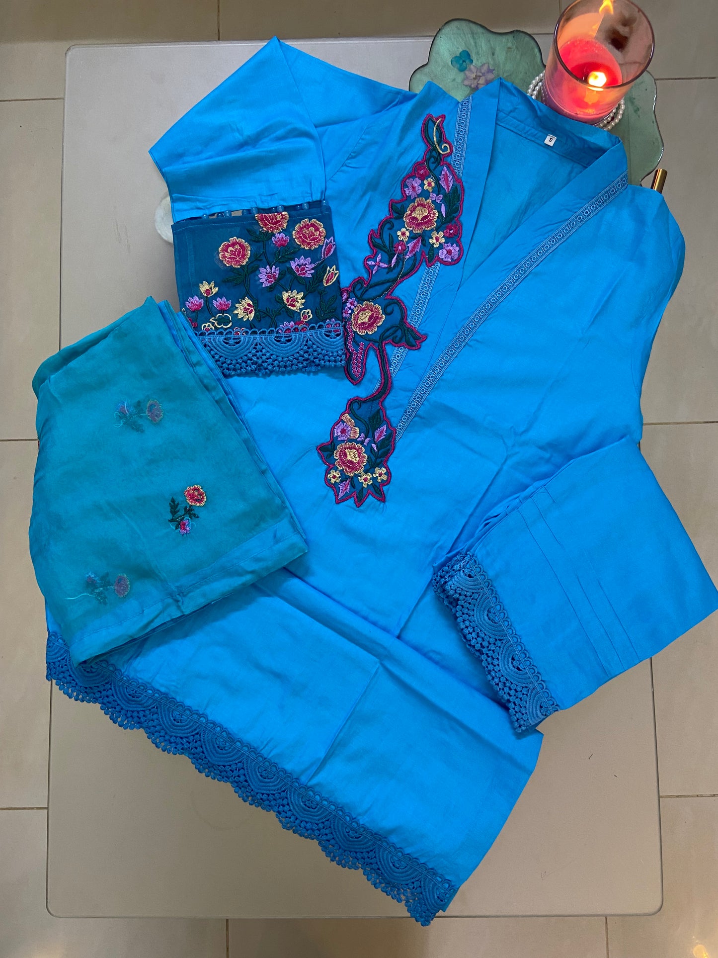 Cotton Lawn Designer Suit