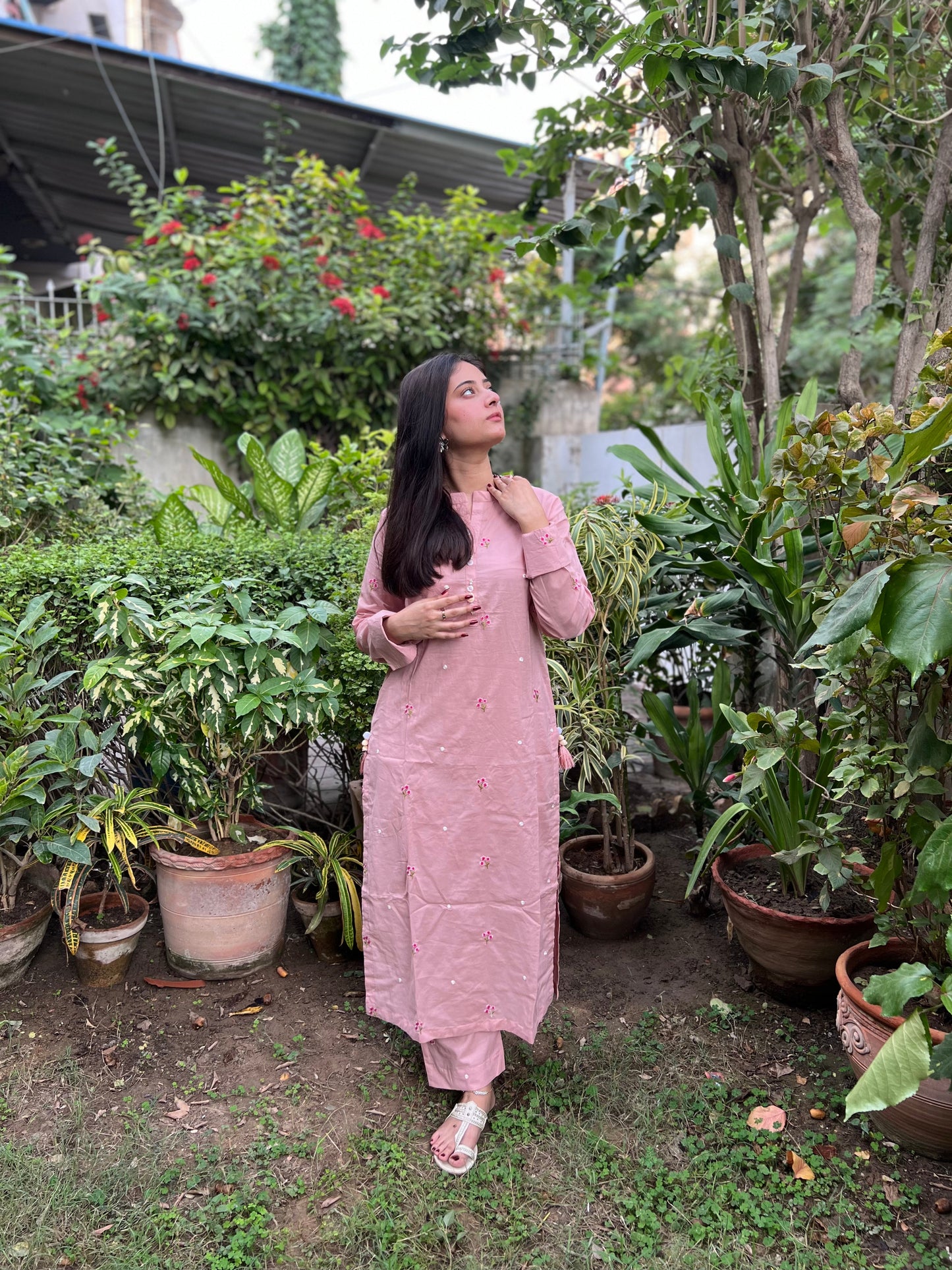 Meher 2 Pc Cord  Set Luxury Lawn Dress  2024