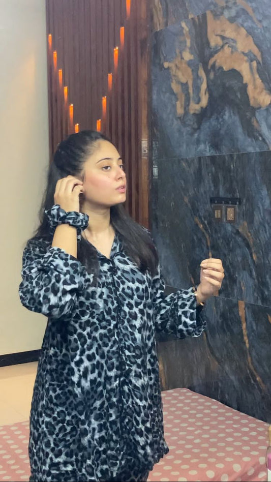 Sunehri  2pc Night Wear Linen Winter Dress 2024