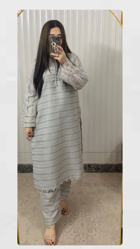 2-Piece Co-Ord Set - Premium Khaddar Cotton