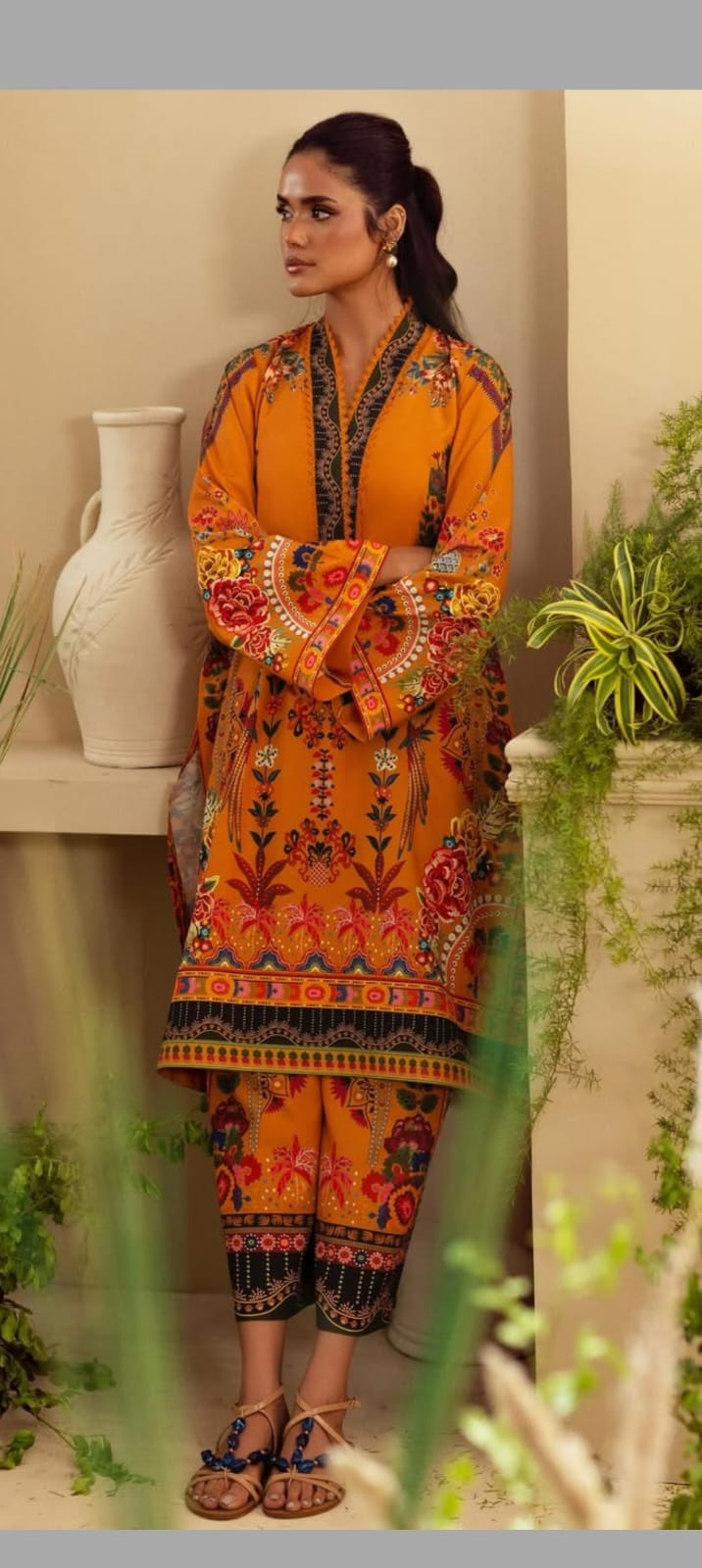 Soft Swiss Lawn 2 Pcs Co-Ord Set