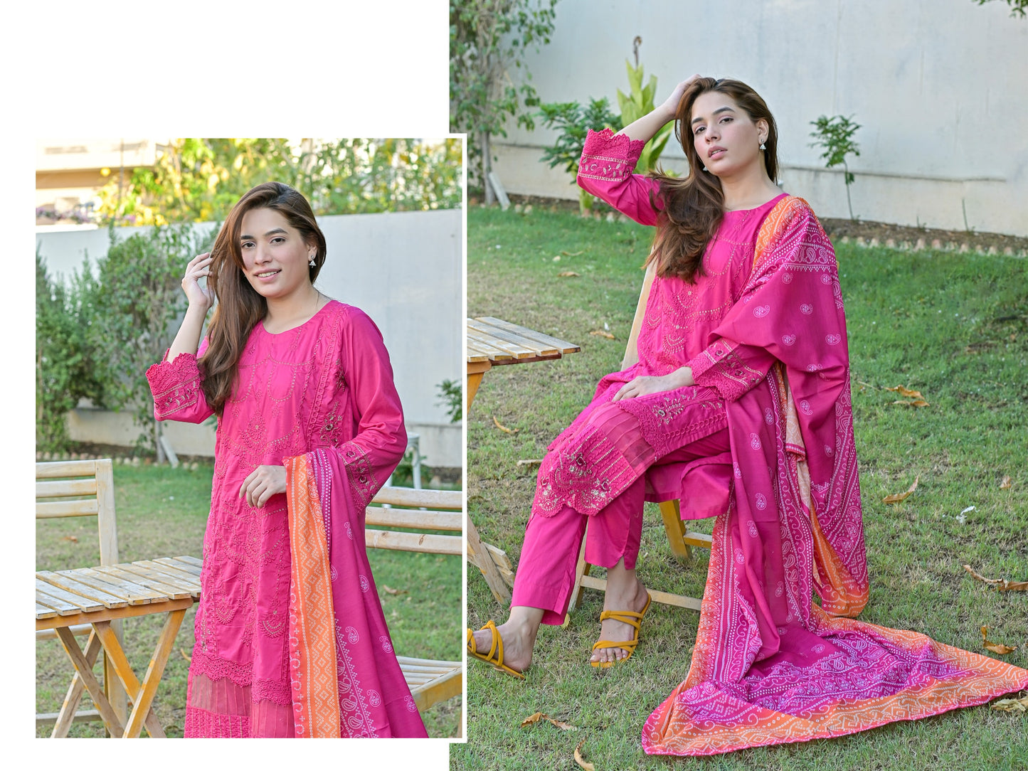 Nazakat Luxury Lawn Sttched Dress 2024