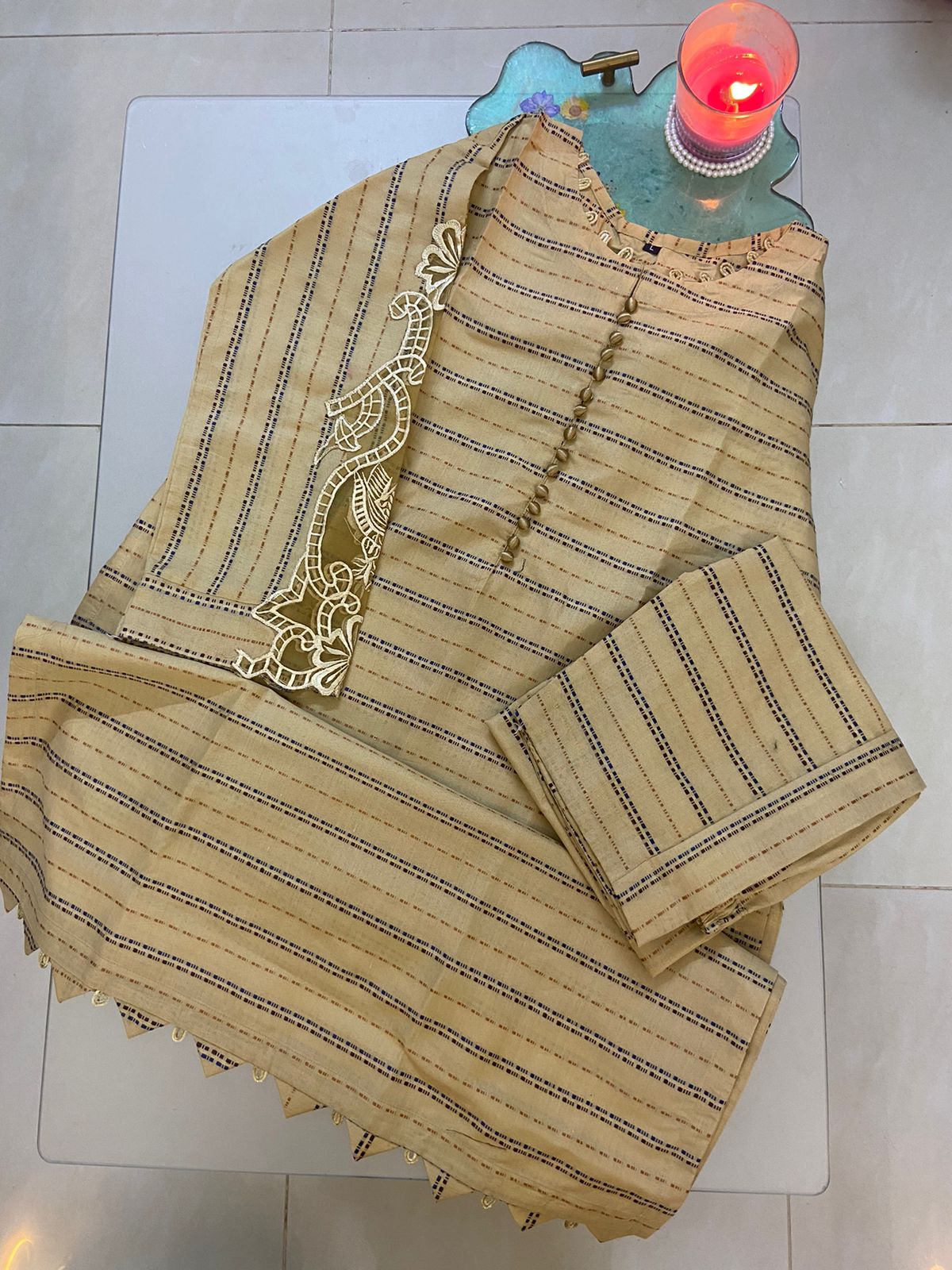 2-Piece Co-Ord Set - Premium Khaddar Cotton