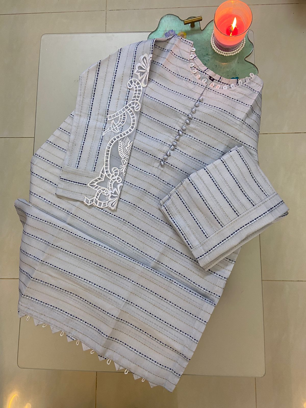 2-Piece Co-Ord Set - Premium Khaddar Cotton