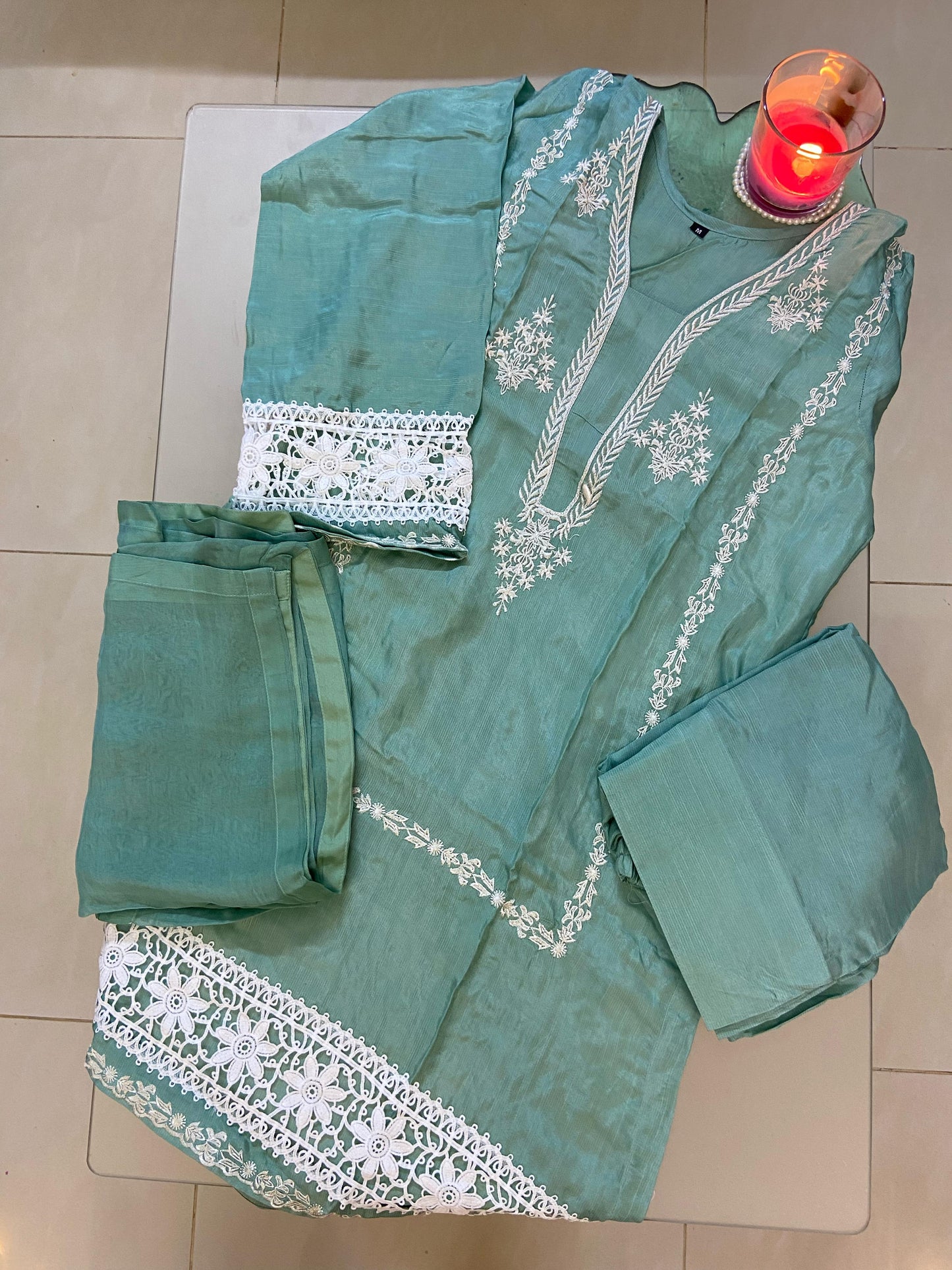 3-Piece Ready-to-Wear Farshi Luxury Ensemble