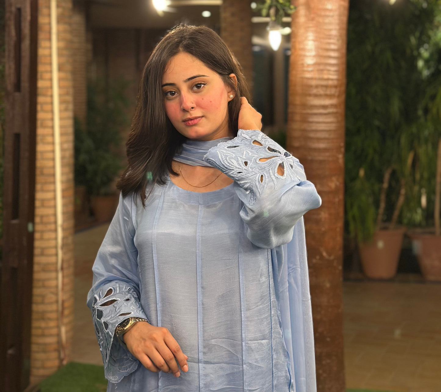 Shop elegant 3 Pcs Pure Pakistani Rawsilk Suit