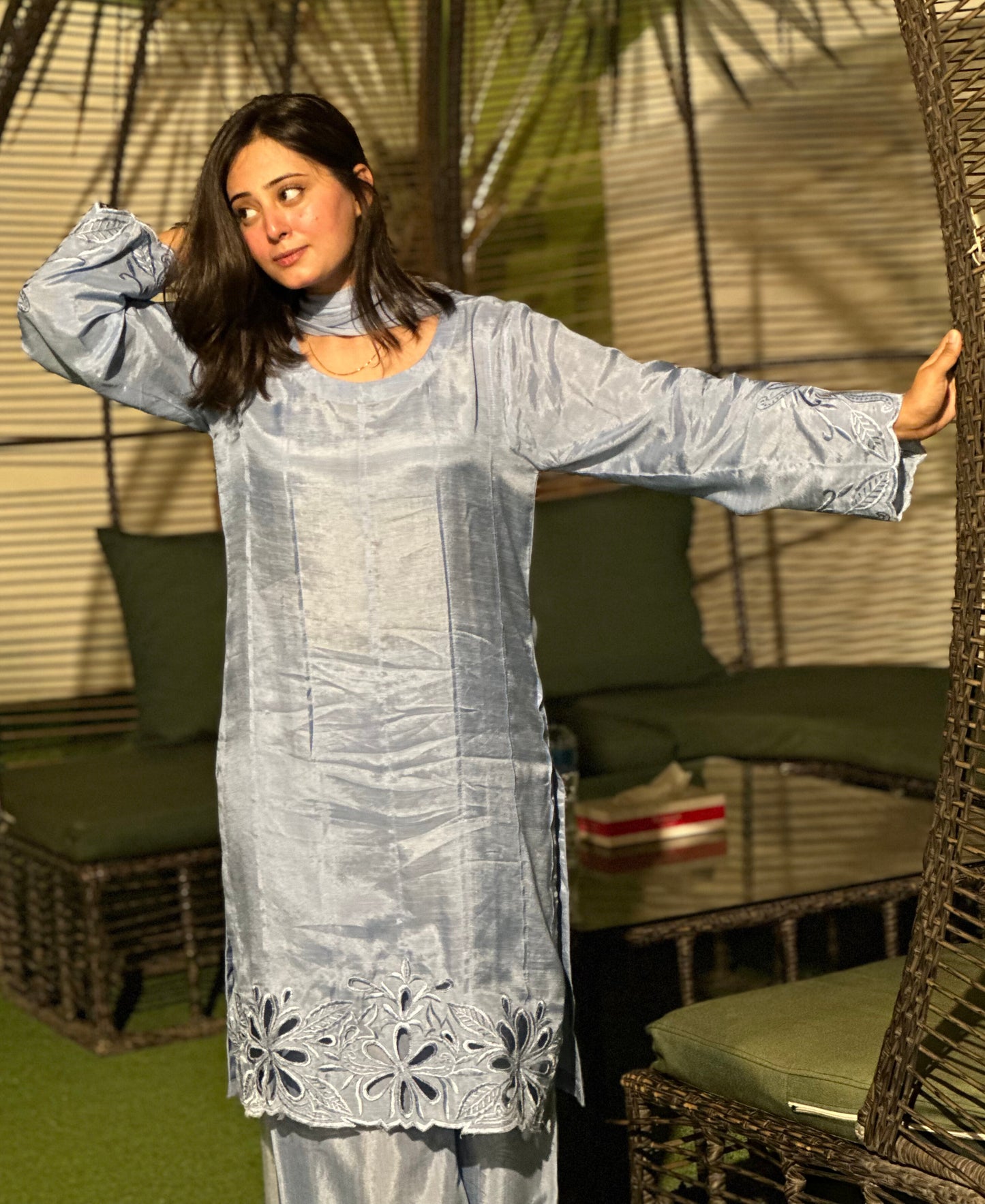 Shop elegant 3 Pcs Pure Pakistani Rawsilk Suit