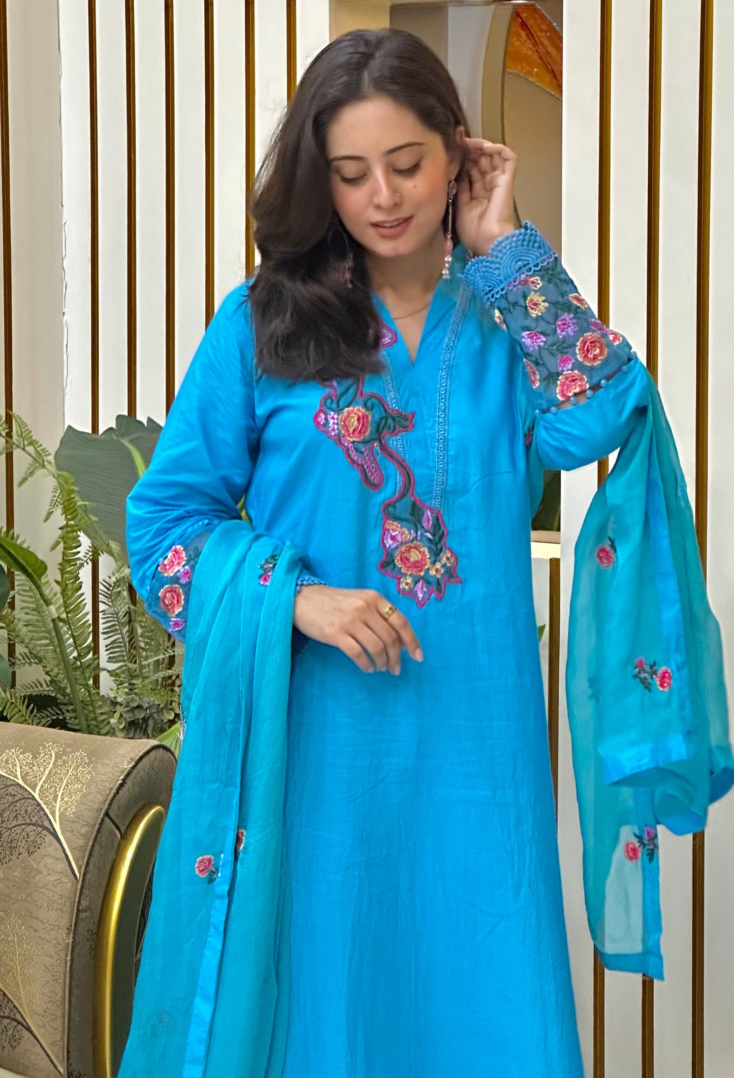 Cotton Lawn Designer Suit
