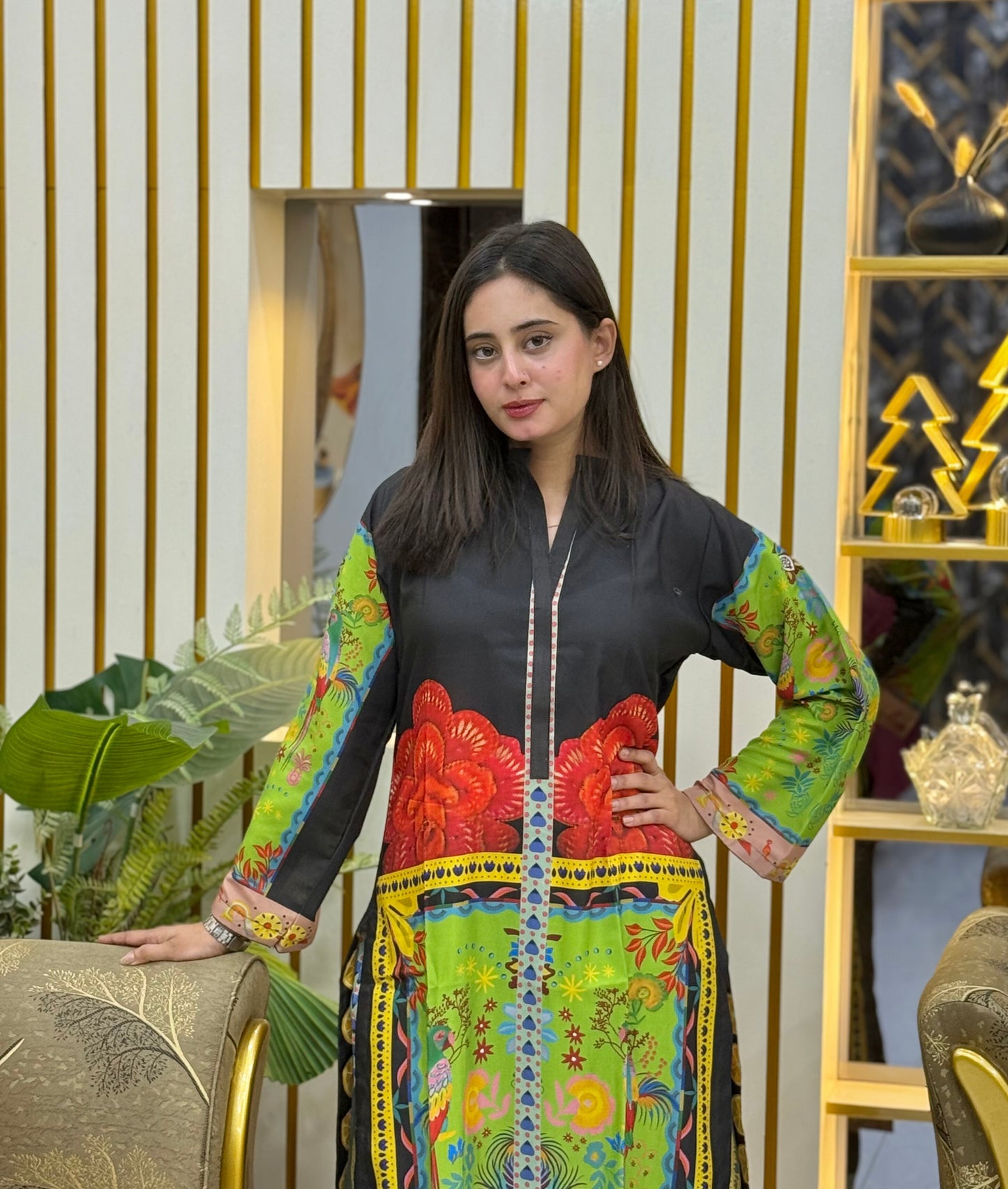 2 PCS Soft Swiss Lawn Co-Ord Set – Digital Printed