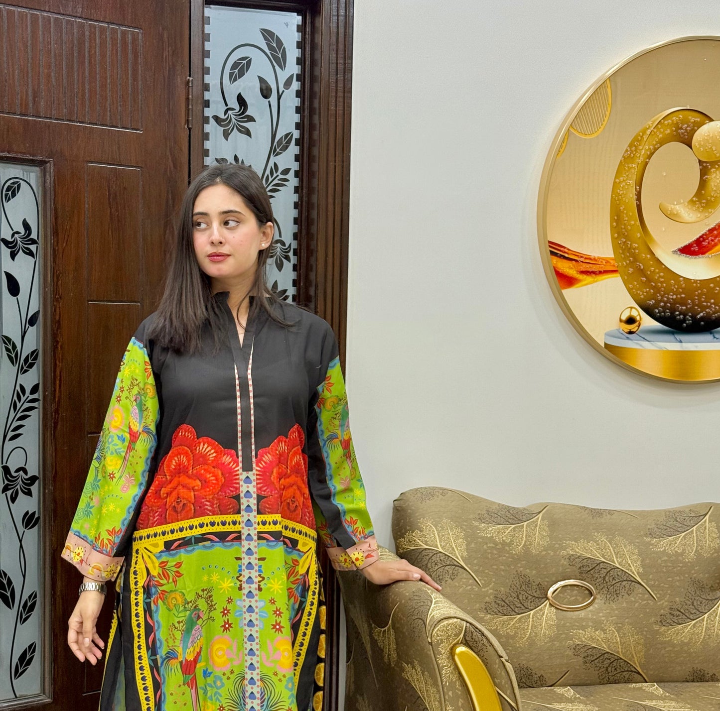 2 PCS Soft Swiss Lawn Co-Ord Set – Digital Printed