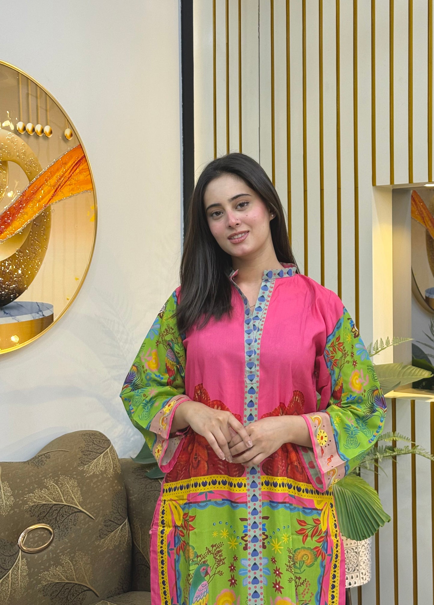 2 PCS Soft Swiss Lawn Co-Ord Set