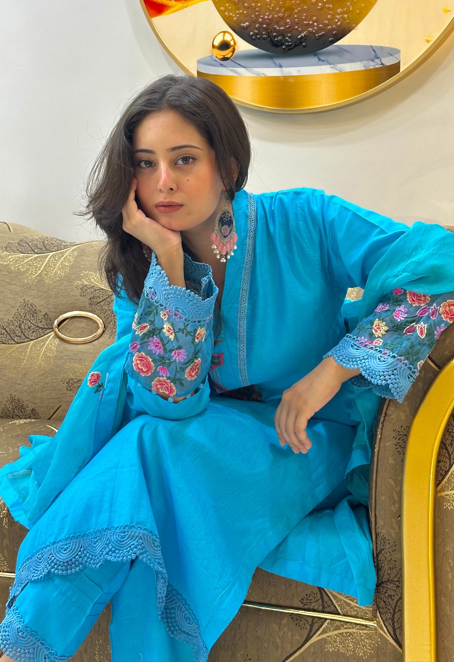 Cotton Lawn Designer Suit