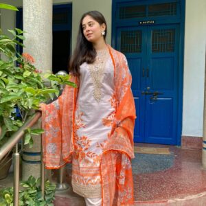 Gul-e-Swiss Premium Pure Swiss Lawn Stitched Dress 2024