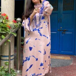 Mehak-e-Silk Luxury Shamooz Silk Stitched Dress 2024