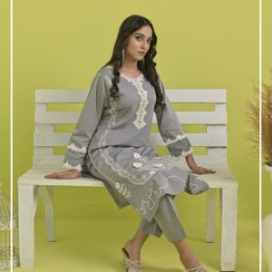 Elevate Your Style with Our Chic 2-Piece Cotton Lawn Co-Ord Set