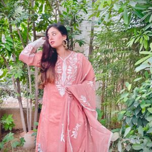 Darya-e-Hawa Premium Khaadi Net Stitched Dress 2024
