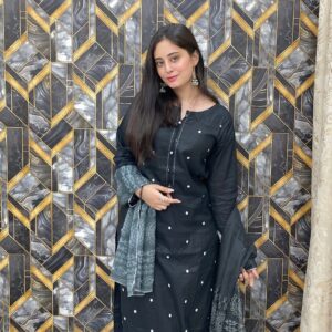 Black Beauty Premium Pure Lawn Dress 2024