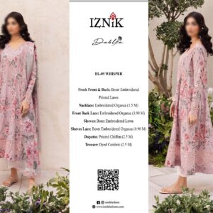 Hm Jummani hm-02 Unstiched Premium  Lawn Fabric 2024