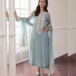 3c Hm-60 Unstitched Pure Lawn Pakistani Dress 2024